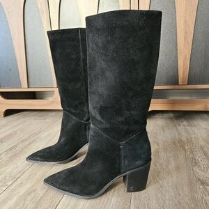 Sam Edelman Suede Leather Western Boots